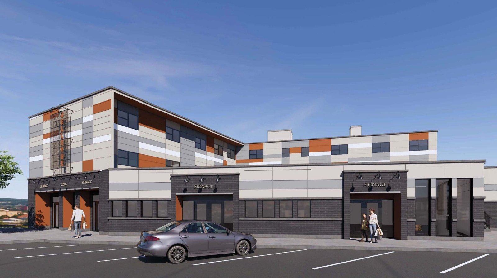 The Bellevue commercial painting project by Whytecliff Painting